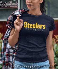 Qb Justin Fields Wear Pittsburgh Steelers Logo Shirt Women T Shirt