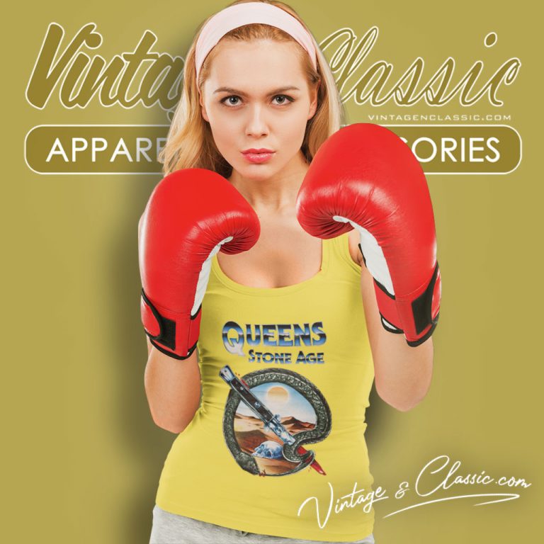 Qotsa Desert Skull Tank Top Racerback Qotsa Desert Skull Tank Top Racerback