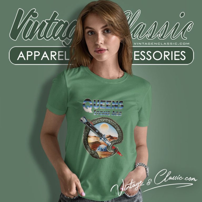 Qotsa Desert Skull Women T Shirt Qotsa Desert Skull Women T Shirt