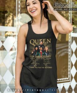 Queen 50th Anniversary Shirt 4 Queen 50th Anniversary Tank Top Racerback