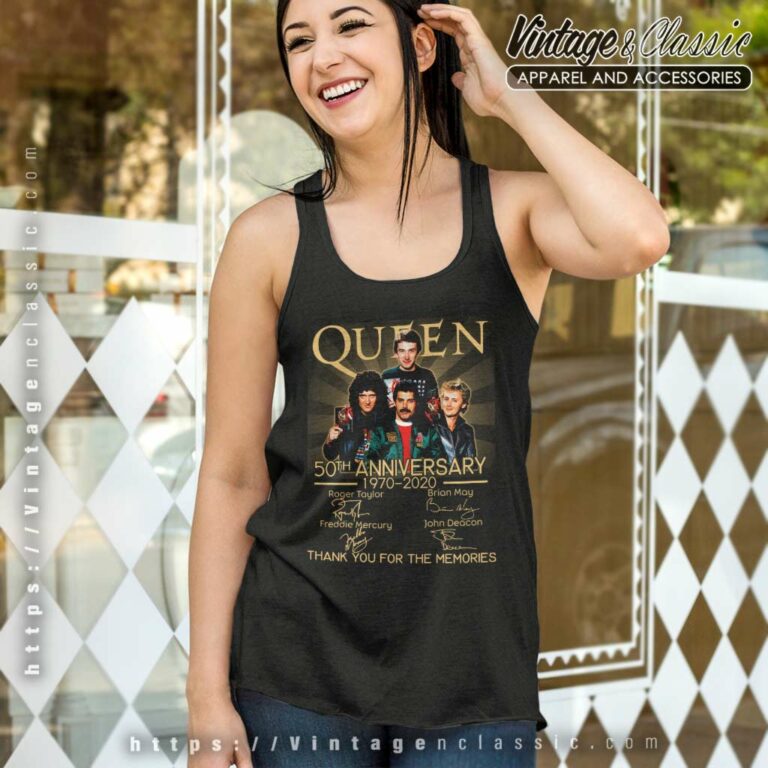 Queen 50th Anniversary Tank Top Racerback Queen 50th Anniversary Tank Top Racerback