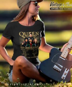 Queen 50th Anniversary Shirt 6 Queen 50th Anniversary Women TShirt