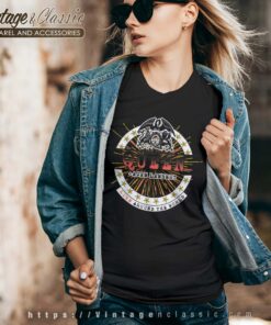 Queen Adam Lambert Live Around The World Star Vneck 1