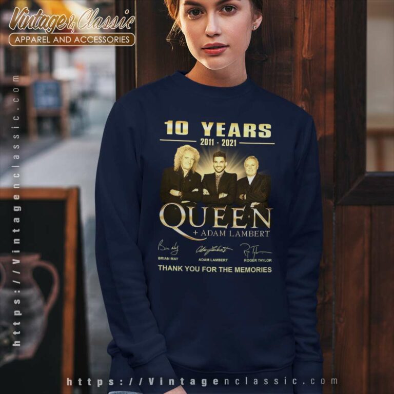 Queen Adam Lambert Signatures Sweatshirt Queen Adam Lambert Signatures Sweatshirt