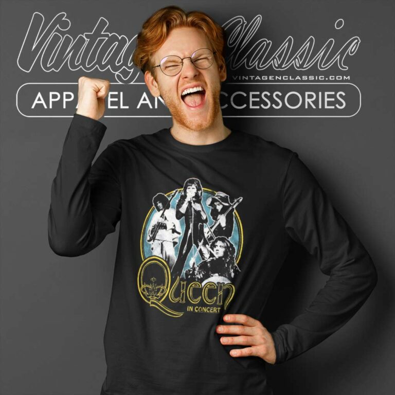 Queen In Concert Long Sleeve Tee Queen In Concert Long Sleeve Tee