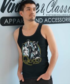 Queen In Concert Shirt 4 Queen In Concert Tank Top Racerback