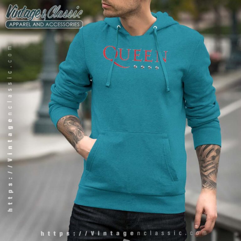 Queen Logo Stud Men Hoodie Queen Logo Stud Men Hoodie