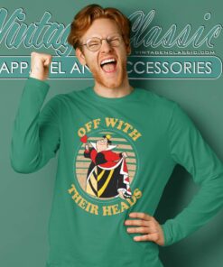 Queen Of Hearts Off With Their Heads Long Sleeve Tee