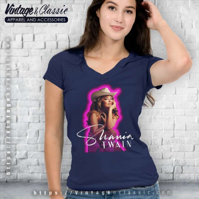 Queen Of Me Tour Shania Twain 2023 V Neck TShirt Queen Of Me Tour Shania Twain 2023 V Neck TShirt