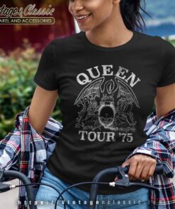 Queen Tour 75 Crest Logo Shirt