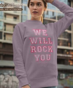 Queen We Will Rock You Pink Sweatshirt