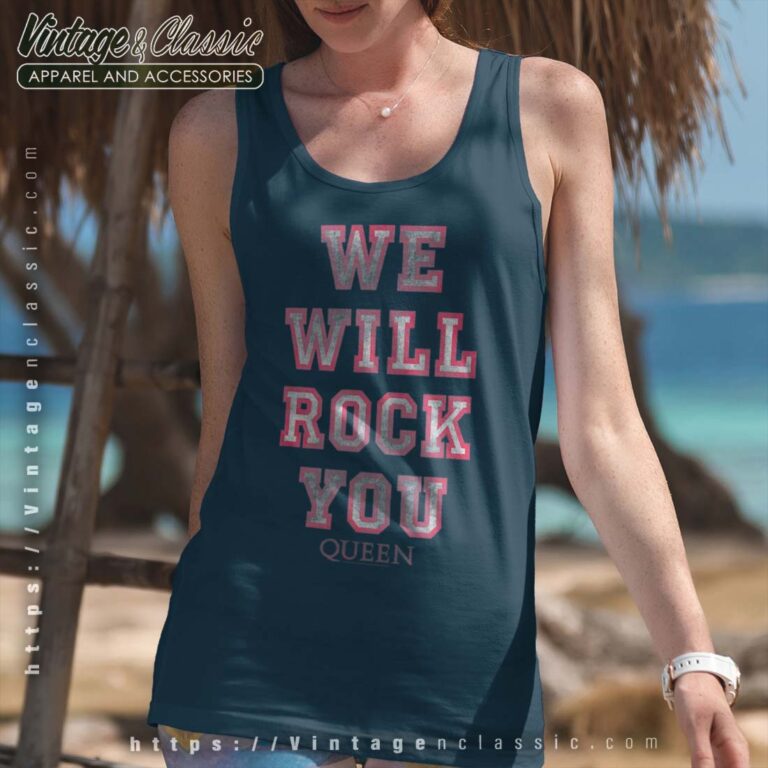 Queen We Will Rock You Pink Tanktop Queen We Will Rock You Pink Tanktop