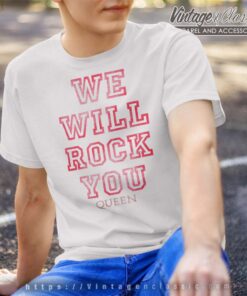 Queen We Will Rock You Pink Tshirt