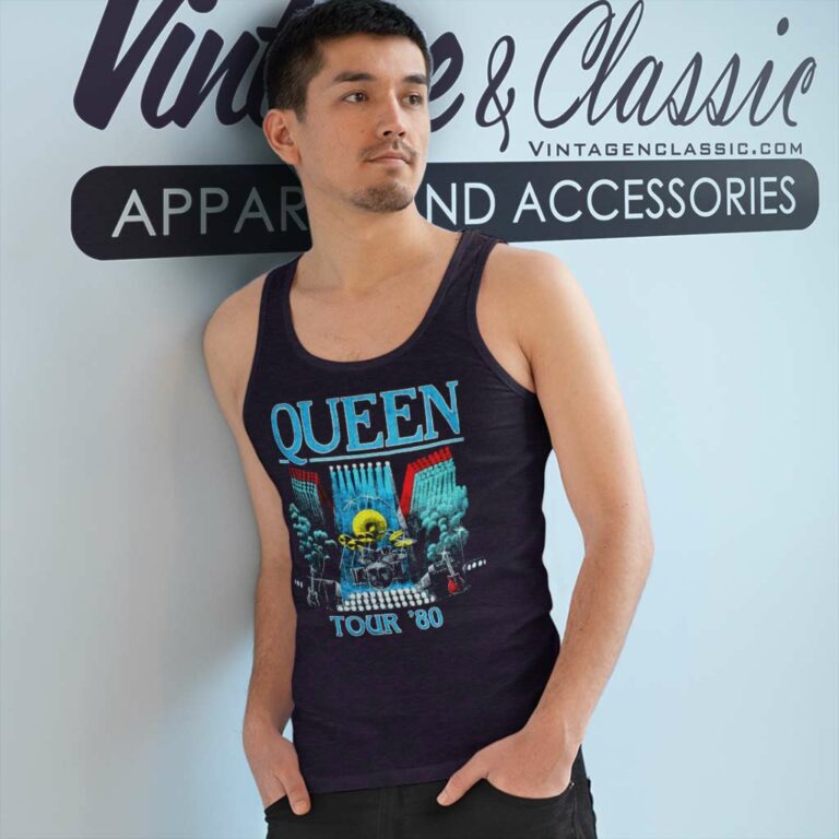 Queen World Tour 1980 Tank Top Racerback Queen World Tour 1980 Tank Top Racerback