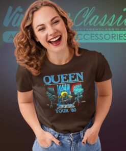 Queen World Tour 1980 Shirt 6 Queen World Tour 1980 Women TShirt