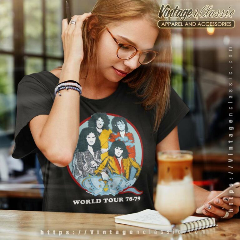 Queen World Tour 78 79 Women TShirt Queen World Tour 78 79 Women TShirt