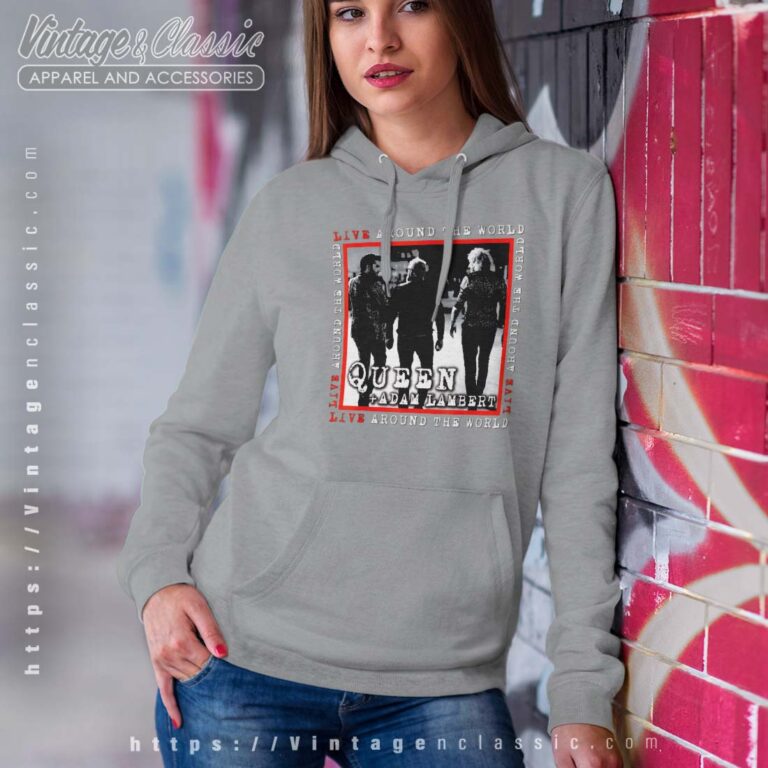 Queen X Adam Lambert Live Around The World Women Hoodie Queen X Adam Lambert Live Around The World Women Hoodie