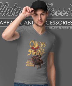 Queens Of The Stone Age Margate Uk V Neck TShirt