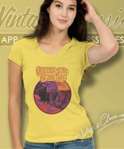 Queens Of The Stone Age Shirt Hell Ride V Neck TShirt