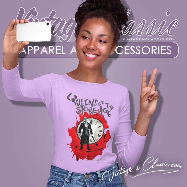 Queens Of The Stone Age Shirt Like Clockwork Long Sleeve Tee Queens Of The Stone Age Shirt Like Clockwork Long Sleeve Tee