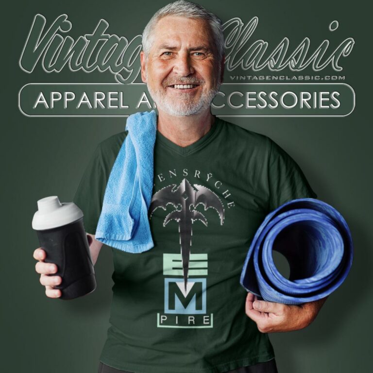 Queensryche 1990 Empire V Neck TShirt Queensryche 1990 Empire V Neck TShirt