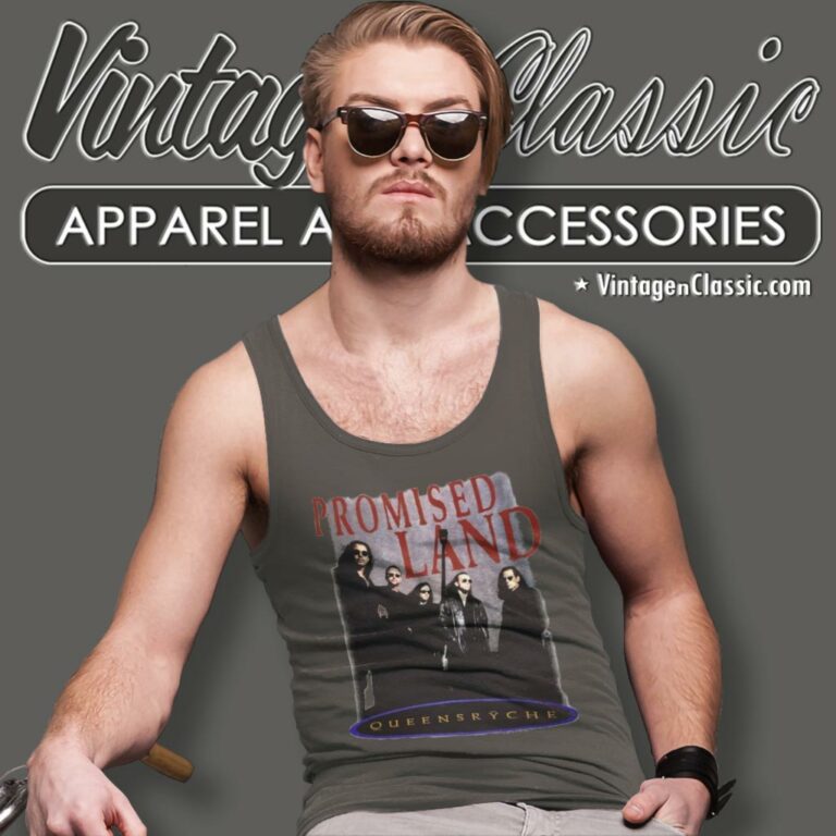 Queensryche Promised Land Tour Tank Top Racerback Queensryche Promised Land Tour Tank Top Racerback