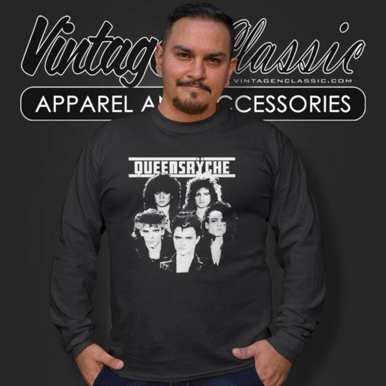 Queensryche Rage For Order Album Long Sleeve Tee Queensryche Rage For Order Album Long Sleeve Tee