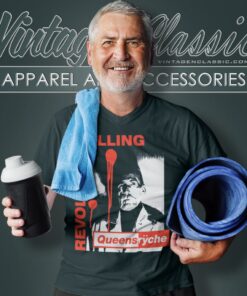 Queensryche Revolution Calling V Neck TShirt