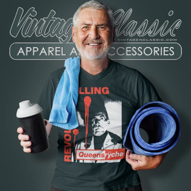 Queensryche Revolution Calling V Neck TShirt Queensryche Revolution Calling V Neck TShirt