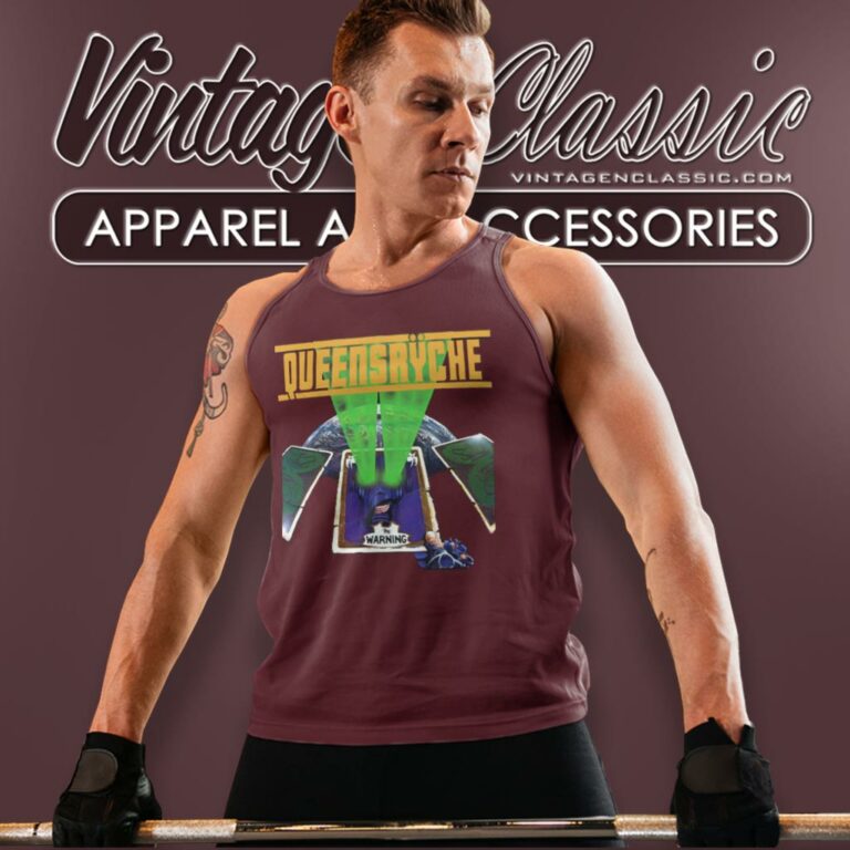 Queensryche Warning Tank Top Racerback Queensryche Warning Tank Top Racerback