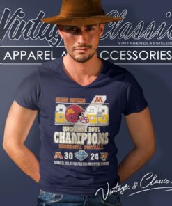 Quick Lane Bowl Champions 2023 Minnesota Golden Gophers 30 24 Bowling Green Falcons V Neck TShirt