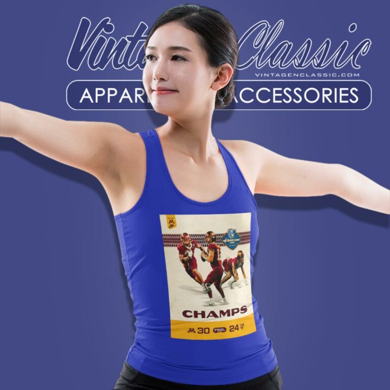 Quick Lane Bowl Minnesota Golden Gophers Champs Poster 2023 Tank Top Racerback Quick Lane Bowl Minnesota Golden Gophers Champs Poster 2023 Tank Top Racerback