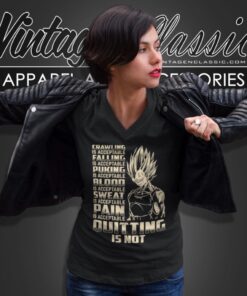 Quitting Is Not Acceptable Vegeta Super Saiyan V Neck TShirt