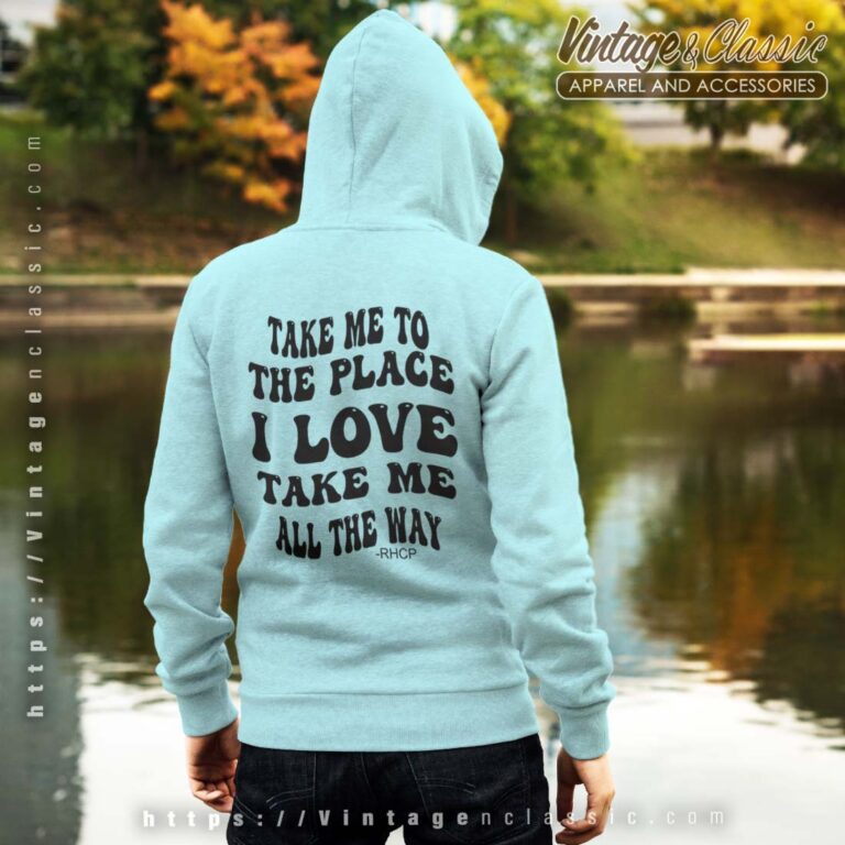 RHCP Under The Bridge Song Quote HOODIE BACK RHCP Under The Bridge Song Quote HOODIE BACK
