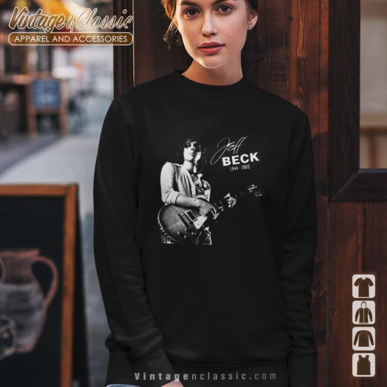 RIP Jeff Beck Guitar Legend Sweatshirt RIP Jeff Beck Guitar Legend Sweatshirt