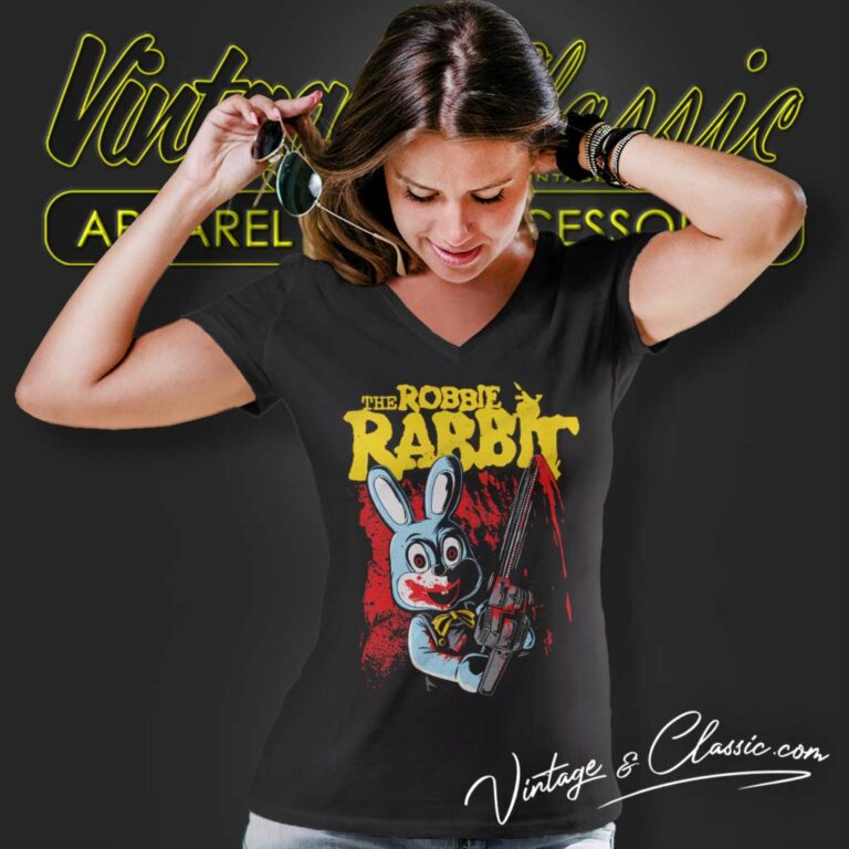 Rabbula Dead I Am Silent Hill V Neck TShirt Rabbula Dead I Am Silent Hill V Neck TShirt