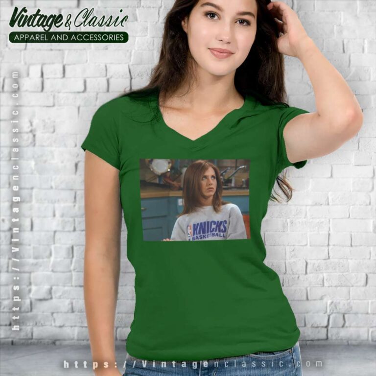 Rachel Green Knicks Basketball V Neck TShirt Rachel Green Knicks Basketball V Neck TShirt