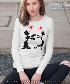 Rachel Green Popeye Olive Oyl Long Sleeve Tee