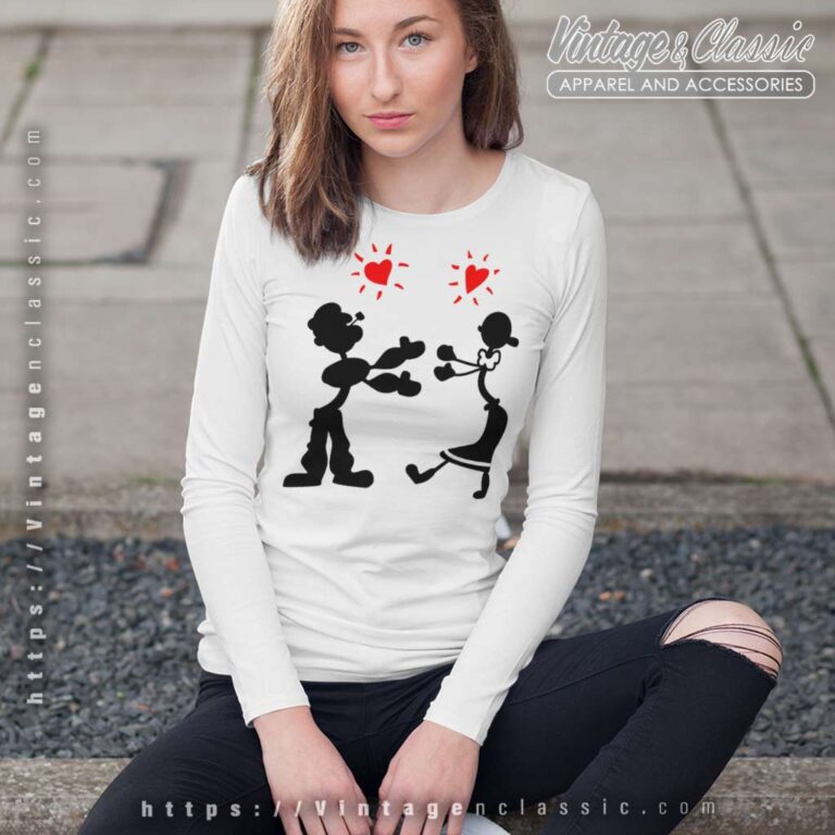 Rachel Green Popeye Olive Oyl Long Sleeve Tee Rachel Green Popeye Olive Oyl Long Sleeve Tee