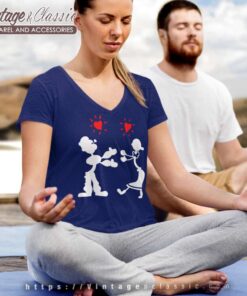 Rachel Green Popeye Olive Oyl V Neck TShirt