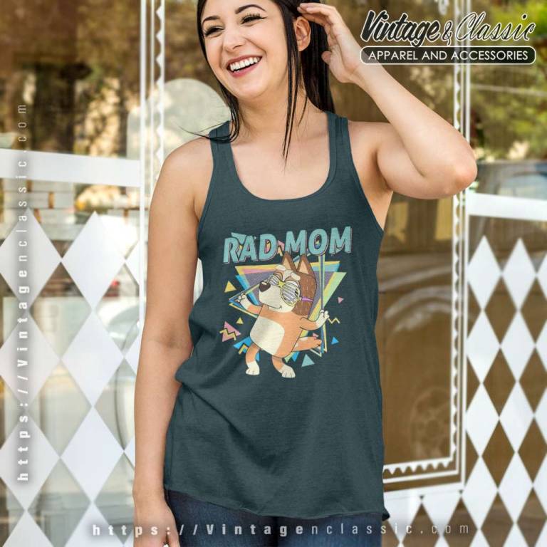 Rad Mom Bluey Shirt Chilli Heeler Tank Top Racerback Rad Mom Bluey Shirt Chilli Heeler Tank Top Racerback