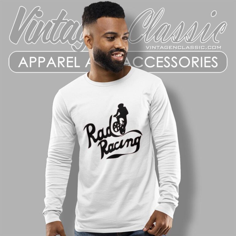 Rad Racing Shirt 80s Movie Funny Long Sleeve Tee Rad Racing Shirt 80s Movie Funny Long Sleeve Tee