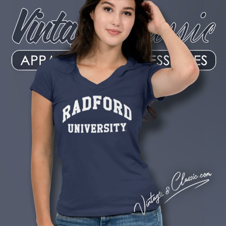 Radford University V Neck TShirt Radford University V Neck TShirt