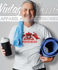 Radiohead Bear Crest V Neck TShirt