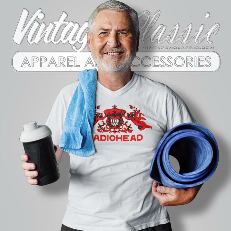 Radiohead Bear Crest V Neck TShirt Radiohead Bear Crest V Neck TShirt