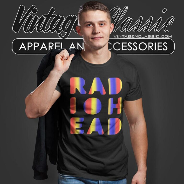 Radiohead Embellished Satin Tour T Shirt Radiohead Embellished Satin Tour T Shirt