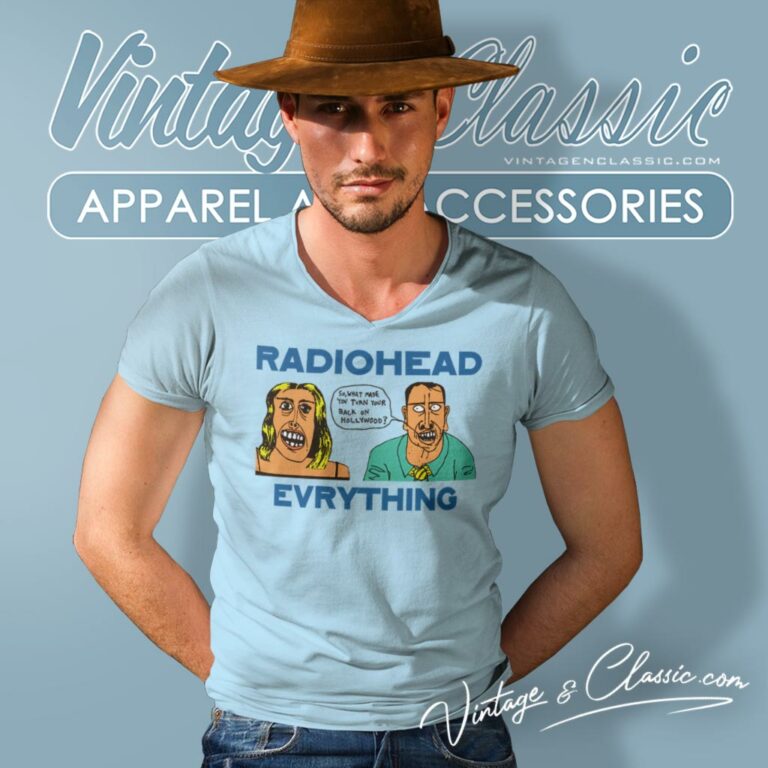 Radiohead Everything V Neck TShirt Radiohead Everything V Neck TShirt