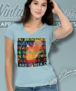 Radiohead In Rainbows V Neck TShirt