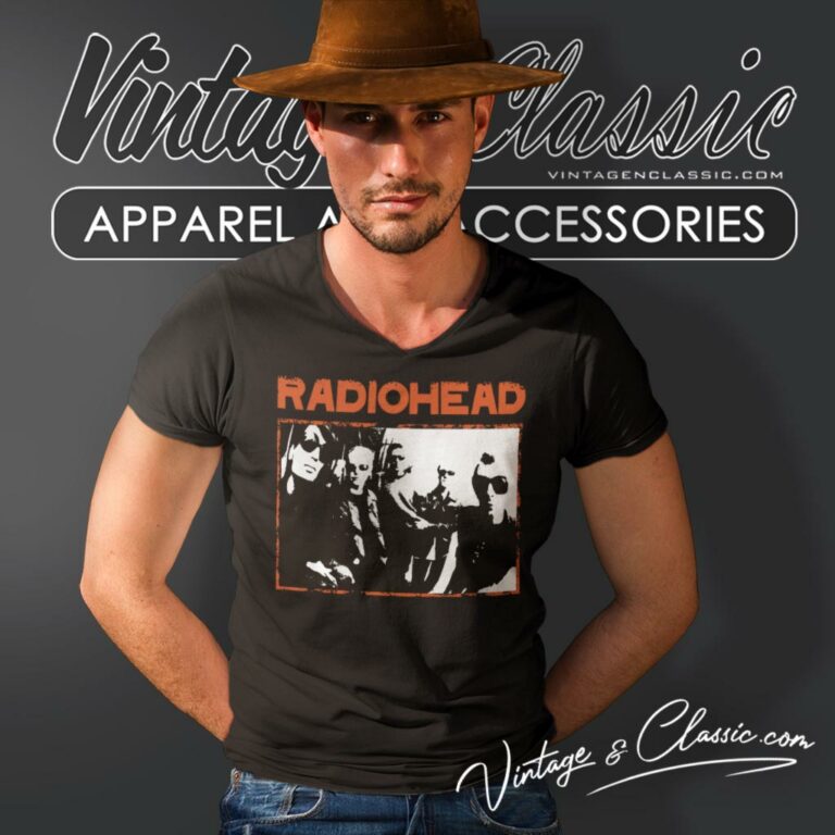 Radiohead Live In Concert V Neck TShirt Radiohead Live In Concert V Neck TShirt
