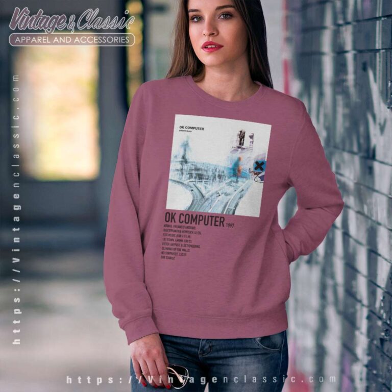 Radiohead Ok Computer Album Sweatshirt Radiohead Ok Computer Album Sweatshirt
